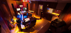 Film Sonic - audio post production studio, control room top view 1